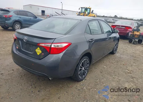 2015 Toyota Corolla S Plus from USA, damaged, VIN 2T1BURHE9FC459608